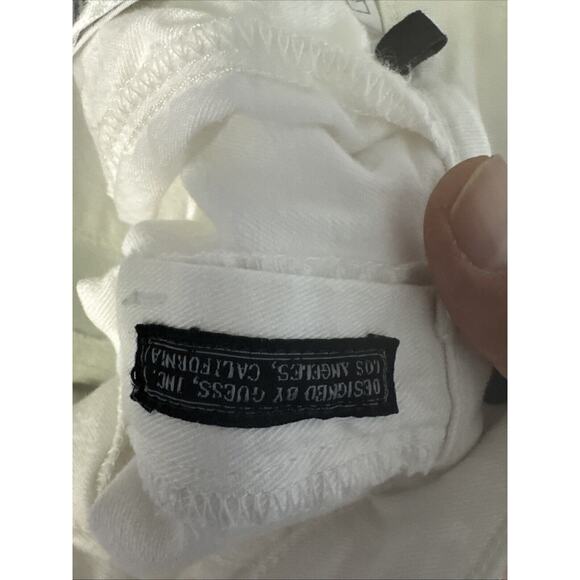 Guess Brittney Skinny Ankle Length White Pants Size 27 - Picture 7 of 11